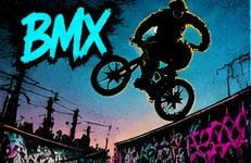 BMX rider silhouette