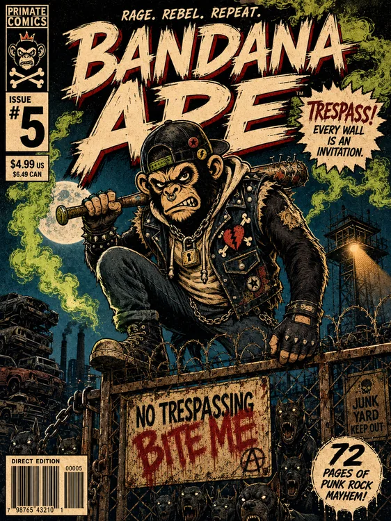 Bandana Ape comic cover